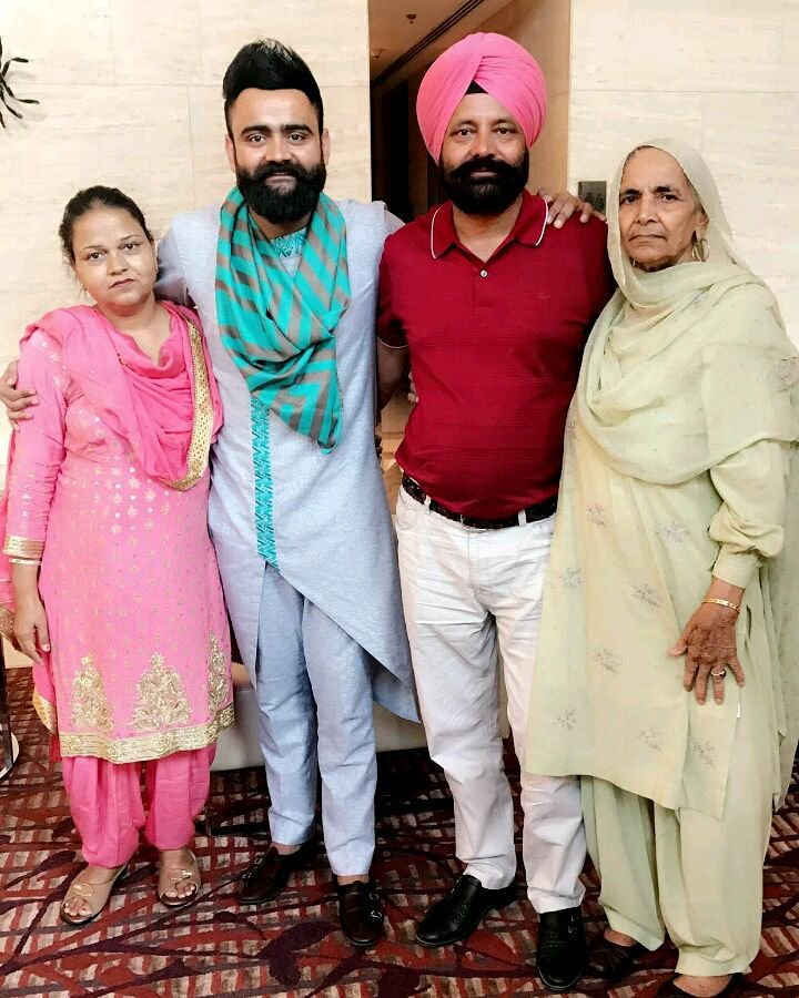 Amrit Maan family