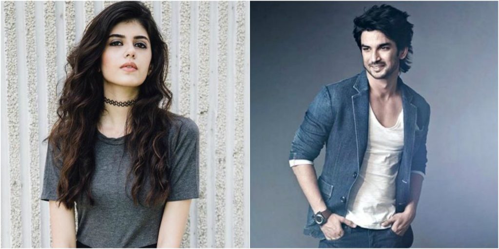 Sanjana Sanghi and  Shushant Singh Rajput